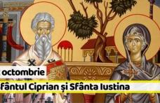 Creștinii îi sărbătoresc astăzi pe Sfântul Ciprian și pe Sfânta Iustina