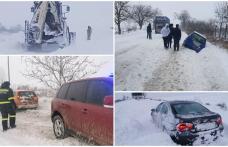 Iarna a cuprins județul Botoșani! Zăpadă, vânt, drumuri închise și accidente înregistrate în ultimile 24 de ore - FOTO