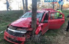 Accident violent la intrarea în Dorohoi! Șofer rămas încarcerat și transportat la spital - FOTO