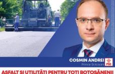 Cosmin Andrei: Am pregătit programul: „La periferie, la fel ca în centru”, asfaltare și racordare la utilități a zonelor de la marginea Botoșaniului