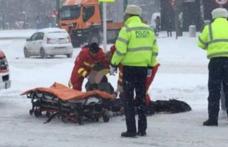 Bătrân de 82 ani, accidentat de o tânără șoferiță