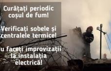 Seria incendiilor din cauza coşurilor de fum continuă