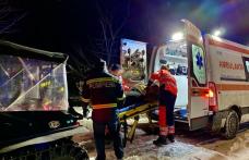 Intervenție a pompierilor dorohoieni. O femeie a ajuns la ambulanță cu ajutorul șenilatei