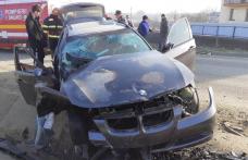 Accident rutier grav! Două persoane au ajuns la spital - FOTO