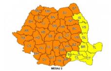 Avertizare meteo! COD PORTOCALIU de vijelii puternice, grindină, cantități de apă importante pentru județul Botoșani