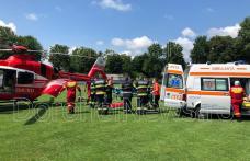 Elicopter SMURD chemat la Dorohoi pentru un bărbat din Saucenița care a suferit un infarct - FOTO