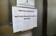 Grevă de avertisment la Prefectura Botoșani - FOTO