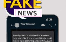 Fake news despre certificatul COVID. 200.000 de români au fost păcăliţi