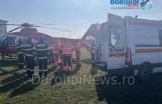 Bărbat din Darabani preluat de elicopterul SMURD de la Dorohoi - FOTO