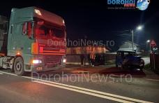 Accident în Dealu Mare, Dorohoi! Femeie ajunsă la spital după impactul dintre o mașină și un TIR - FOTO