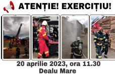 EXERCIȚIU: explozie urmată de incendiu la o fabrică de mobilă din localitatea Dealu Mare