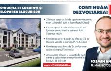 Cosmin Andrei a anunțat că va continua construcția de locuințe și programele de reabilitare termică a blocurilor. Începe construcția locuințelor pentr