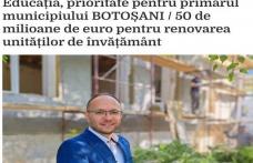 Presa națională laudă investițiile în educație ale primarului Cosmin Andrei