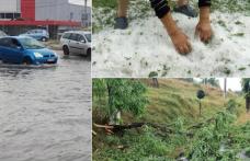 Furtunile au făcut prăpăd în țară! Străzi inundate și grădini distruse: „A bătut piatra. A dărâmat tot”