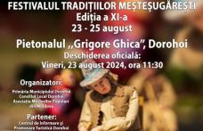 O nouă ediție a Târgului Meșterilor Populari, în perioada 23-25 august, la Dorohoi