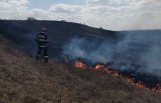 Pompierii botoșăneni au intervenit pentru stingerea a două incendii de vegetație uscată la Burlești și Stăuceni