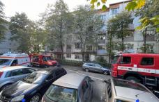 Încendiu într-un bloc din Botoșani! 17 persoane au fost evacuate - FOTO