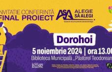 Proiectul ALEGE SĂ ALEGI - O Caravană de Arte  pentru prevenirea consumului de droguri - Dorohoi