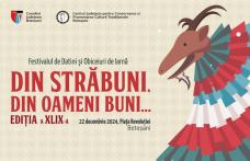 Botoșănenii sunt așteptați la Festivalul de datini și obiceiuri de iarnă „Din străbuni, din oameni  buni…”. Când va avea loc evenimentul