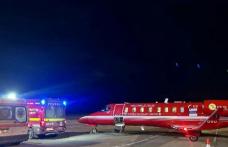 Fetițele rănite în explozia din comuna Hilișeu Horia au fost transferate la București cu un avion SMURD