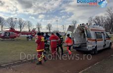 Bărbat din Havârna preluat de elicopterul SMURD de la Dorohoi - FOTO