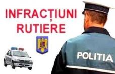 Infracţiuni la regimul rutier, constatate flagrant de către poliţişti 