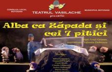 Astăzi duminică 11 ianuarie „Albă ca zăpada și cei 7 pitici”  la Teatrul “Vasilache”