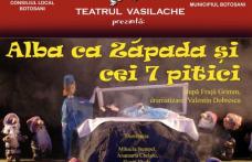 „ALBĂ CA ZĂPADA ŞI CEI 7 PITICI”  duminică la Teatrul pentru Copii şi Tineret „Vasilache” 