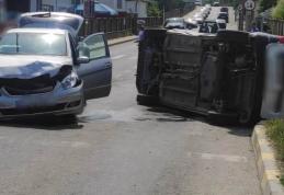 Persoană rănită în urma unui accident rutier produs pe strada Petru Rareș - FOTO