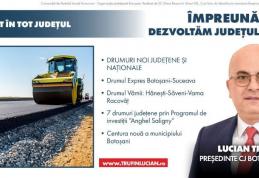 Programul „Asfaltare în tot județul” al lui Lucian Trufin prevede reabilitarea a încă 200 de Km de drumuri județene în următorii patru ani