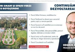 Cosmin Andrei: „În mandatul următor voi continua modernizarea parcurilor și amenajarea de noi zone verzi în toate zonele municipiului”