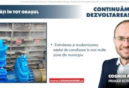 Cosmin Andrei: „În următorul mandat voi continua programul de extindere și modernizare a utilităților publice în toate zonele din oraș”
