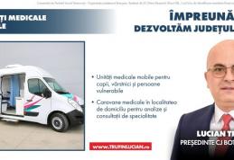 Comisia Europeană a alocat fonduri europene pentru unități medicale mobile de genul celei propuse de Lucian Trufin pentru Botoșani