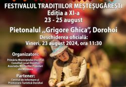 O nouă ediție a Târgului Meșterilor Populari, în perioada 23-25 august, la Dorohoi