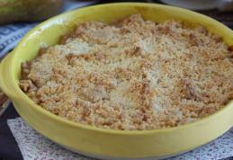 Crumble de mere și pere crocant și fraged