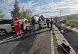 Patru persoane au ajuns la spital în urma unui accident produs între localitățile Hudum și Baisa - FOTO