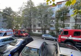 Încendiu într-un bloc din Botoșani! 17 persoane au fost evacuate - FOTO