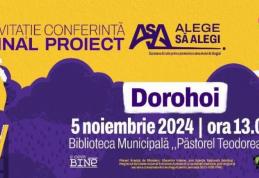 Proiectul ALEGE SĂ ALEGI - O Caravană de Arte  pentru prevenirea consumului de droguri - Dorohoi