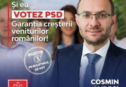 Cosmin Andrei: „Votați candidații PSD la Parlament pentru investițiile din municipiu: Șoseaua nouă de Centură, Drumul expres Botoșani-Suceava, Stadion