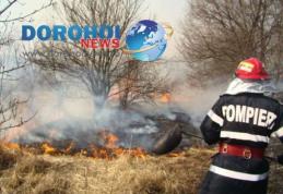 Focuri scăpate de sub control la Văculești și Cătămărăști Deal