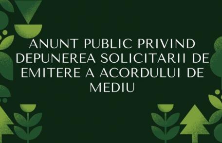 COMUNA CÂNDEȘTI: Anunţ privind depunerea solicitării de emitere a acordului de mediu