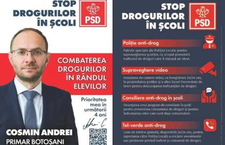 Cum va arăta programul de consiliere în școli pentru prevenirea consumului de droguri, anunțat de primarul Cosmin Andrei