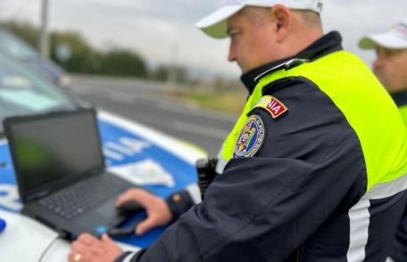 Transportatori verificați la aparatele Tachoscan, de polițiștii rutieri - FOTO