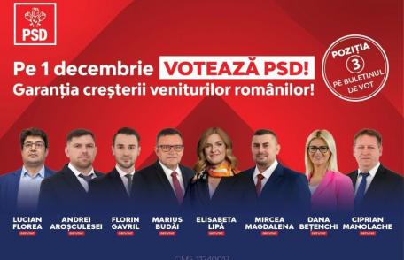 Liderii PSD îi îndeamnă pe botoșăneni să voteze pentru cei care dintotdeauna le-au asigurat creșteri de venituri și speranța unui trai mai bun