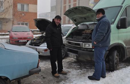 Primele temperaturi scazute, primele probleme pentru soferii dorohoieni