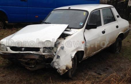 Mașina unui dorohoian, furată și distrusă într-un accident pe strada Matei Basarab