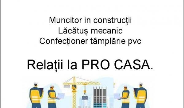 ANGAJARI CONSTRUCTII