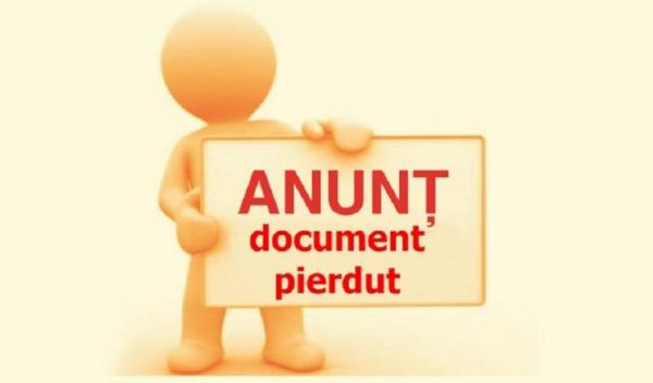 anunt-document-pierdut